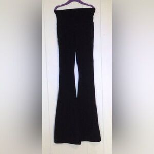 Black High-Rise Flare Pants